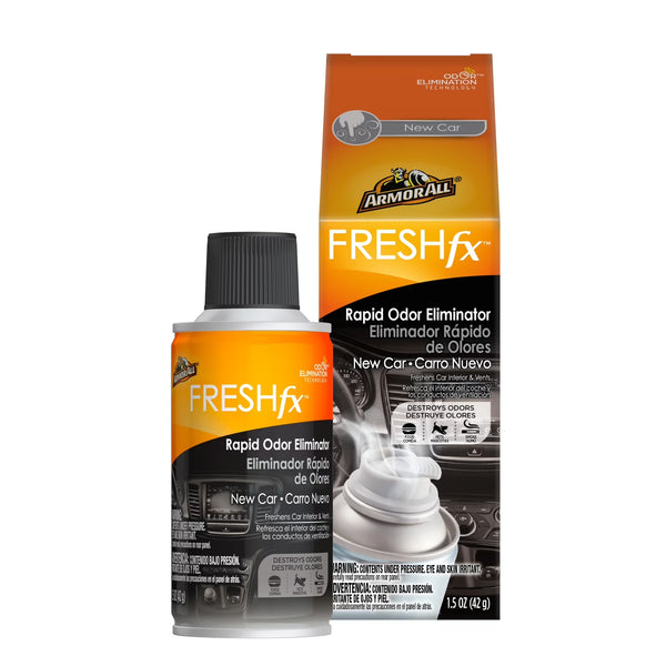 Fresh Fx Rapid Odor Eliminator New Car Scent - 1 pack - 1.5 oz per pack - plus 3 My Outlet Mall Resealable Storage Pouches