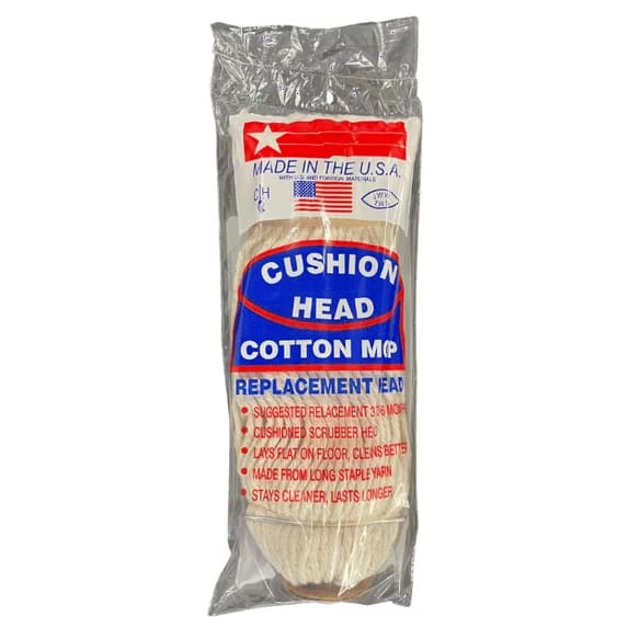 Cushion Head Cotton Mop - 1 pack - plus 3 My Outlet Mall Resealable Storage Pouches