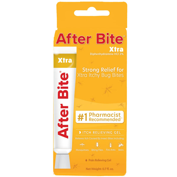 Xtra Anti-Itch Diphenhydramine HCl 2% Gel - 1 pack - 0.7oz per pack - plus 3 My Outlet Mall Resealable Storage Pouches