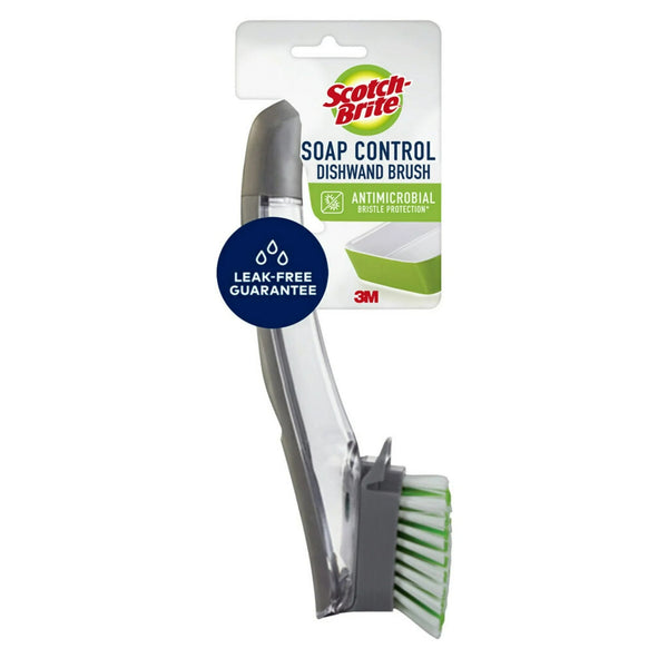 Soap Control Brush Scrubber Dishwand - 1 pack - plus 3 My Outlet Mall Resealable Storage Pouches
