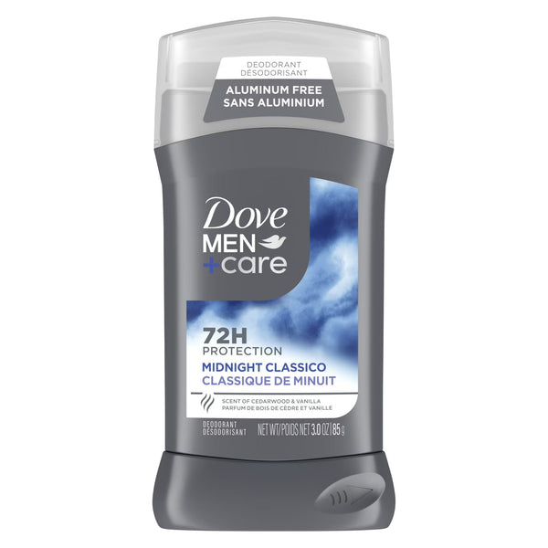 Men+Care Deodorant Stick for Men Aluminum Free Midnight Classico with Essential Oils & Moisturizing Cream - 2 packs - 3 oz per pack - plus 3 My Outlet Mall Resealable Storage Pouches