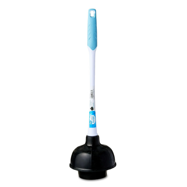 Deluxe Toilet Plunger with 16-in Ergonomic Plastic Handle - 2 packs - plus 3 My Outlet Mall Resealable Storage Pouches
