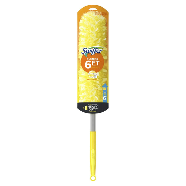 Dusters with Extension Pole, Cleaning Kit includes 6ft Extendable Handle + 4 Duster Refills - 1 pack - plus 3 My Outlet Mall Resealable Storage Pouches