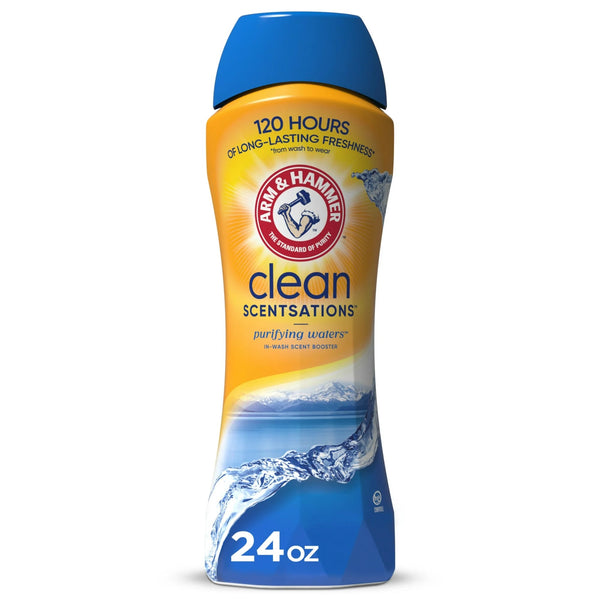 Clean Scentsations In-Wash Scent Booster, Laundry Scent Booster Purifying Waters scent - 2 packs - 24 oz per pack - plus 3 My Outlet Mall Resealable Storage Pouches
