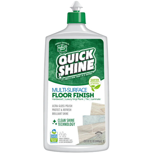 Multi-Surface Floor Finish, Pfas-Free Formula, All Purpose Household Floor Polish - 2 packs - 27 oz per pack - plus 3 My Outlet Mall Resealable Storage Pouches