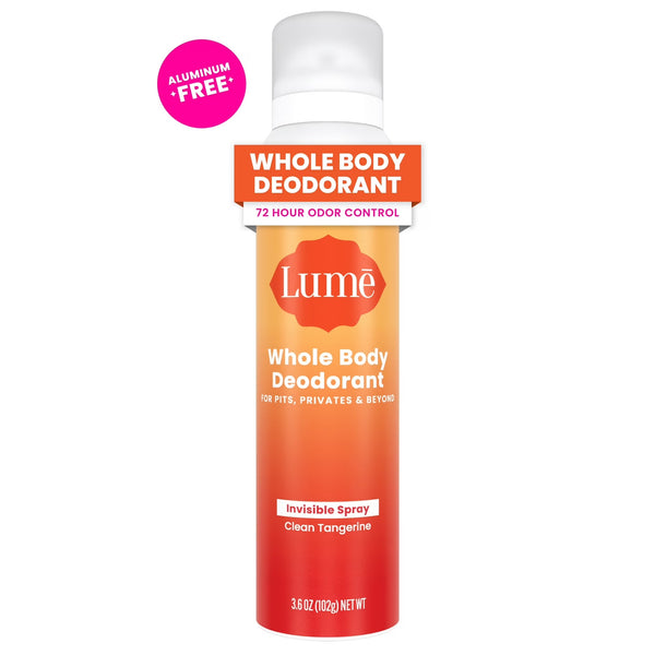 Whole Body Deodorant for Women, Spray Deodorant, Aluminum Free, Clean Tangerine - 1 pack - 3.6 oz per pack - plus 3 My Outlet Mall Resealable Storage Pouches