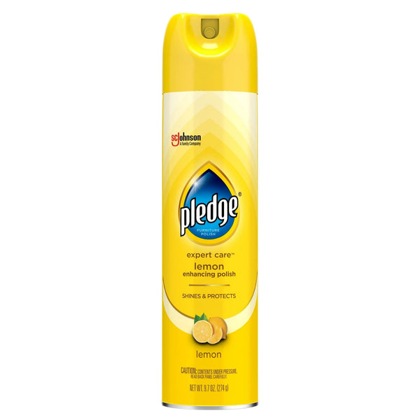 Expert Care, Wood Polish Shines and Protects, Lemon Enhancing, Aerosol - 1 pack - 9.7 oz per pack - plus 3 My Outlet Mall Resealable Storage Pouches