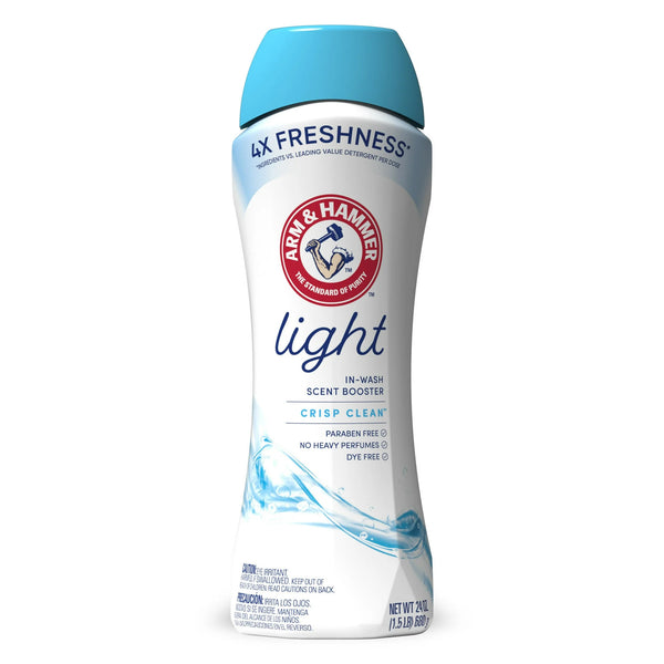 Light In-Wash Scent Booster, Laundry Scent Booster Crisp Clean Scent- 1 pack - 24 oz per pack - plus 3 My Outlet Mall Resealable Storage Pouches