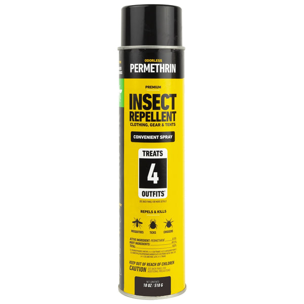 Premium Permethrin Insect Repellent Aerosol Spray - 1 pack - 18 oz per pack - plus 3 My Outlet Mall Resealable Storage Pouches