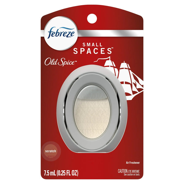 Bathroom Air Freshener, Small Spaces Odor-Fighting, Old Spice Scent - 1 pack - plus 3 My Outlet Mall Resealable Storage Pouches