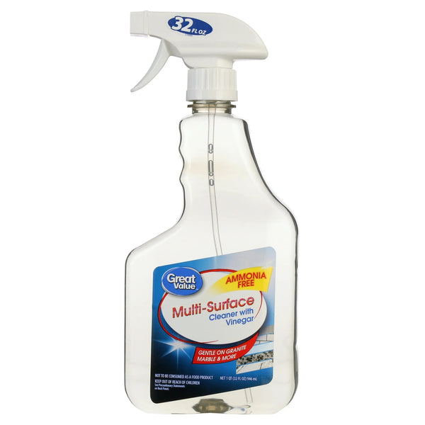 Multi-Surface Cleaner with Vinegar, Unscented - 1 pack - 32 oz per pack - plus 3 My Outlet Mall Resealable Storage Pouches