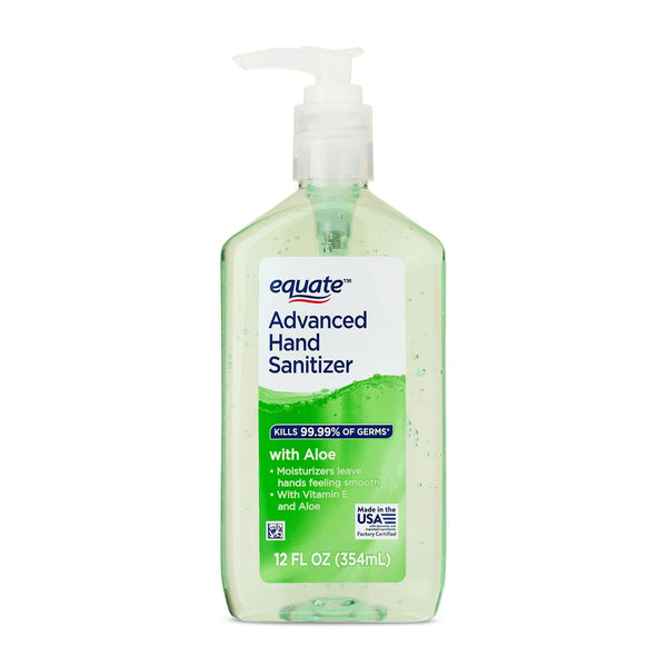 Advanced Hand Sanitizer with Aloe - 1 pack - 12 fl oz per pack - plus 3 My Outlet Mall Resealable Storage Pouches