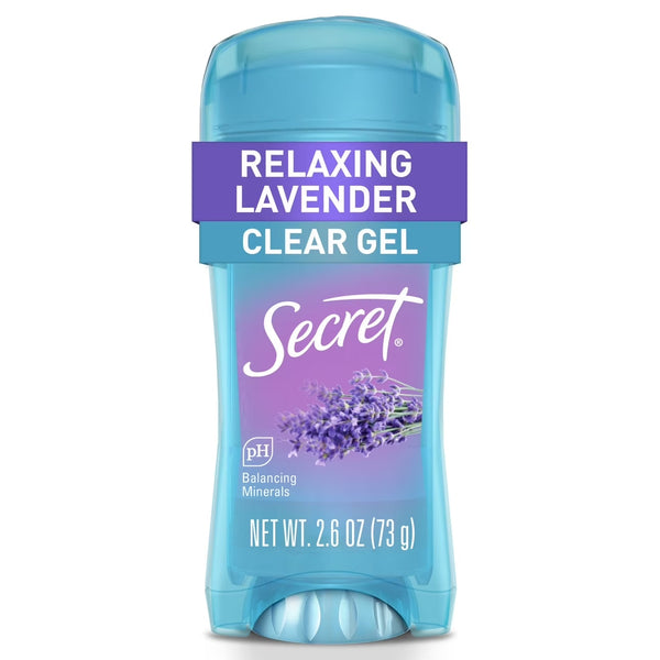 Fresh Clear Gel Antiperspirant Deodorant for Women, Lavender - 1 pack - 2.6 oz per pack - plus 3 My Outlet Mall Resealable Storage Pouches