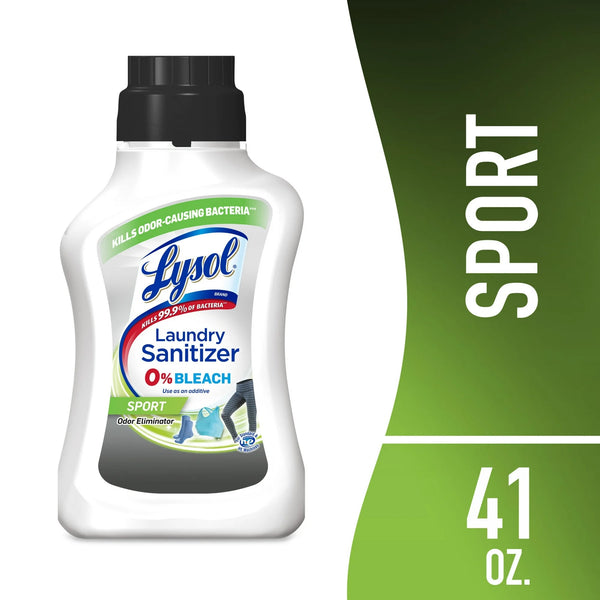 Sport Laundry Sanitizer Additive, for Gym Clothes and Activewear, 0% Bleach - 1 pack - 41 oz per pack - plus 3 My Outlet Mall Resealable Storage Pouches