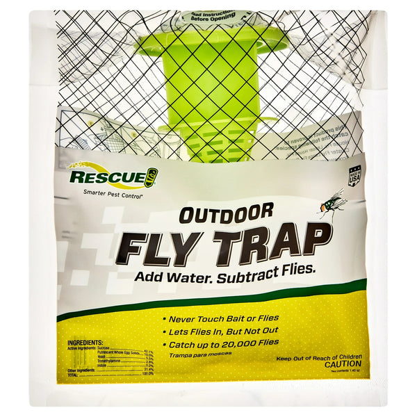 Outdoor Disposable Hanging Fly Trap, 1 Resin Trap - 2 packs - plus 3 My Outlet Mall Resealable Storage Pouches