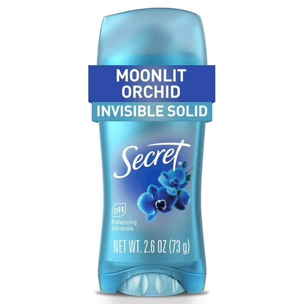 Fresh Invisible Solid Antiperspirant Deodorant for Women, Moonlit Orchid - 1 pack - 2.6 oz per pack - plus 3 My Outlet Mall Resealable Storage Pouches