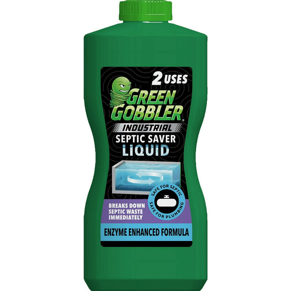 Industrial Strength Septic Tank Treatment Liquid 2 Month Supply - 2 packs - 32 fl oz per pack - plus 3 My Outlet Mall Resealable Storage Pouches