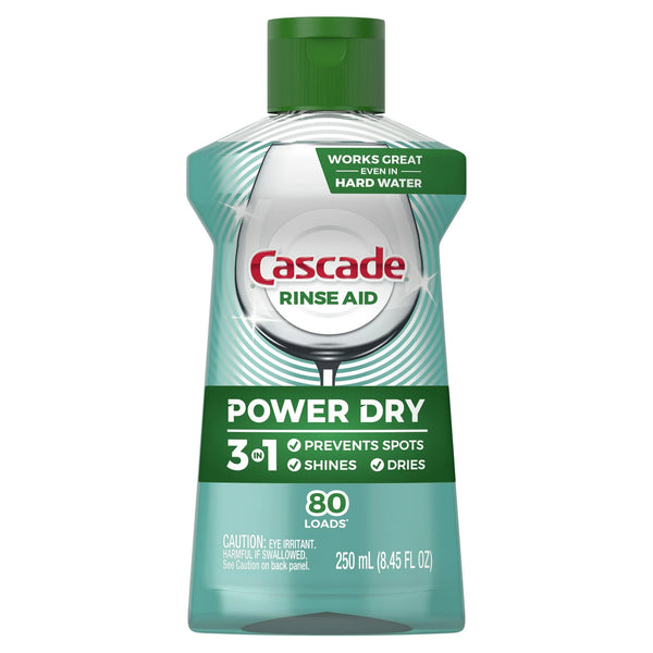 Platinum Power Dry Dishwasher Rinse Aid - 1 pack - 8.45 fl oz per pack - plus 3 My Outlet Mall Resealable Storage Pouches