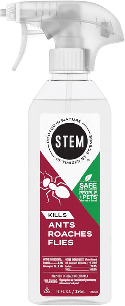 Kills Indoor and Outdoor Ants Roaches and Flies Killer Bug Spray - 1 pack - 12 oz per pack - plus 3 My Outlet Mall Resealable Storage Pouches