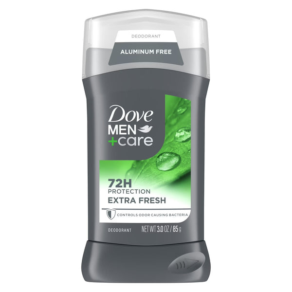 Men+Care Deodorant Stick for Men Extra Fresh Aluminum Free with Moisturizing Cream - 2 packs - 3 oz per pack - plus 3 My Outlet Mall Resealable Storage Pouches