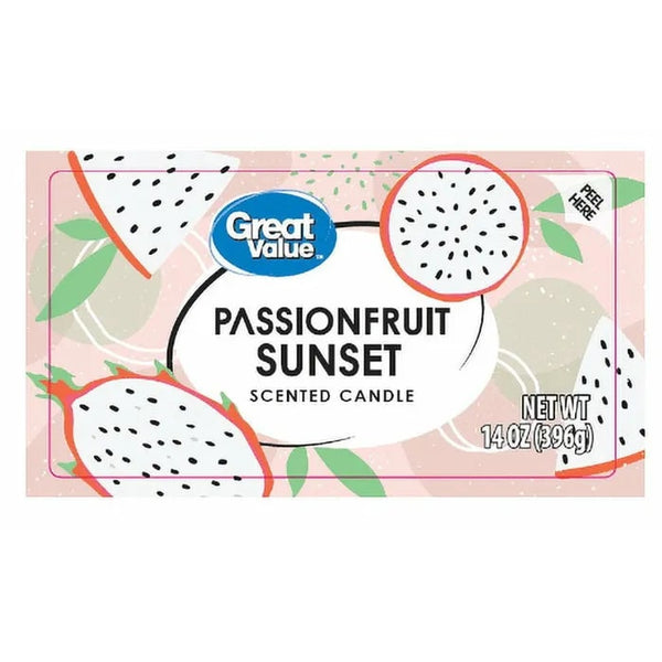 Passionfruit Sunset Candle - 1 pack - 14 oz per pack - plus 3 My Outlet Mall Resealable Storage Pouches