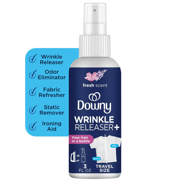 Wrinkle Releaser and Refresher Fabric Spray, Fresh Scent, Travel Size - 1 pack - 3 oz per pack - plus 3 My Outlet Mall Resealable Storage Pouches
