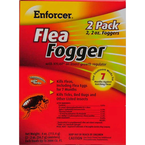 Flea Fogger, Kills Fleas, Ticks, and Other Pests - 1 pack - 2 Count - plus 3 My Outlet Mall Resealable Storage Pouches