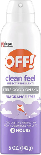 Clean Feel 20% Picaridin Insect Repellent 1 Aerosol, Fragrance-Free, Stocking Stuffers - 1 pack - 5 oz per pack - plus 3 My Outlet Mall Resealable Storage Pouches