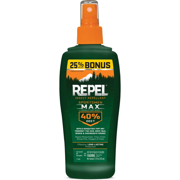 Insect Repellent Sportsmen Max Formula Pump Spray, 40% Deet - 1 pack - 7.5 oz per pack - plus 3 My Outlet Mall Resealable Storage Pouches