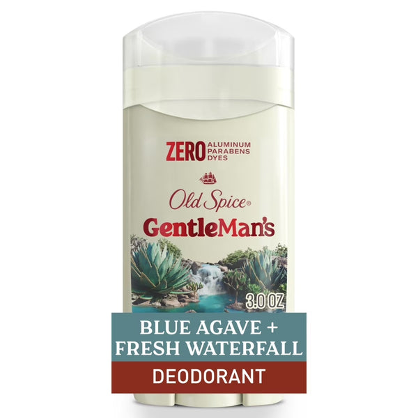 Gentleman's Collection Men's Deodorant Stick, Blue Agave & Fresh Waterfall Scent - 1 pack - 3 oz per pack - plus 3 My Outlet Mall Resealable Storage Pouches
