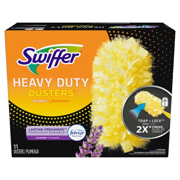 Dusters Multi-Surface Heavy Duty, Lavender Refills - 1 pack - 11 Count per pack - plus 3 My Outlet Mall Resealable Storage Pouches