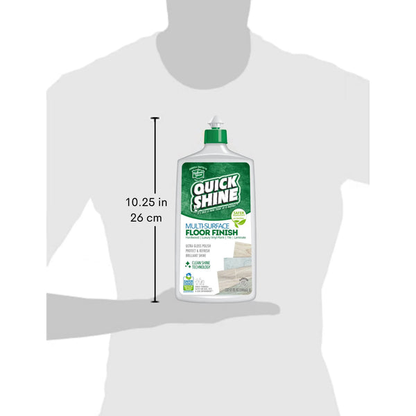 Multi-Surface Floor Finish, Pfas-Free Formula, All Purpose Household Floor Polish - 2 packs - 27 oz per pack - plus 3 My Outlet Mall Resealable Storage Pouches