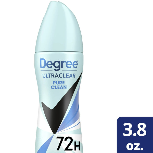 Ultra Clear Long Lasting Antiperspirant Deodorant Dry Spray, Pure Clean - 1 pack - 3.8 oz per pack - plus 3 My Outlet Mall Resealable Storage Pouches