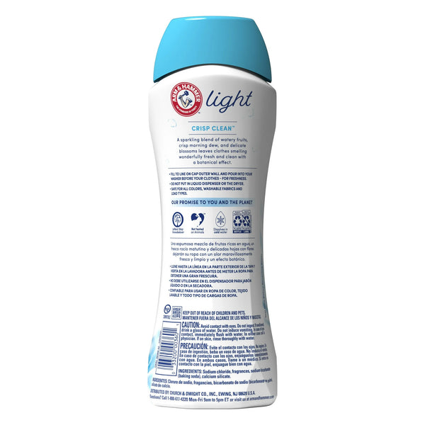 Light In-Wash Scent Booster, Laundry Scent Booster Crisp Clean Scent- 1 pack - 24 oz per pack - plus 3 My Outlet Mall Resealable Storage Pouches
