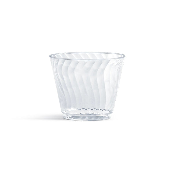 Crystal Premium Disposable Plastic Cups, Clear, 9 oz - 1 pack - 50 Count per pack - plus 3 My Outlet Mall Resealable Storage Pouches