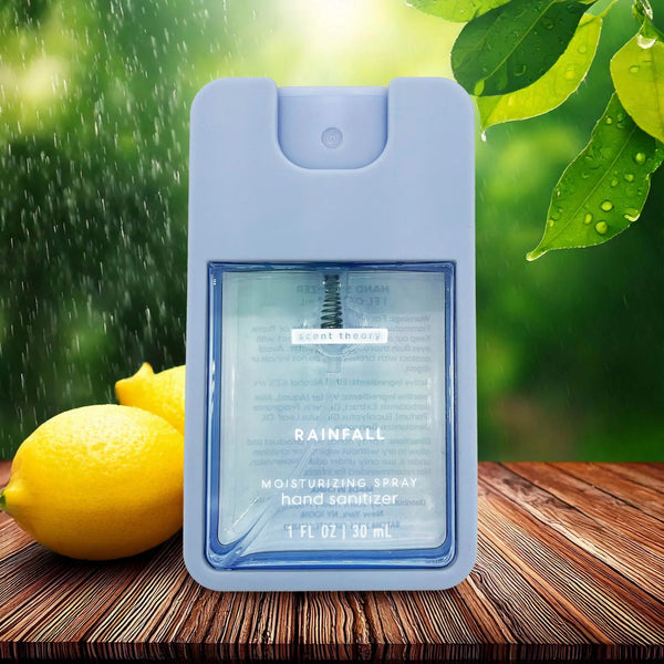 Hand Sanitizer Spray, Rainfall - 2 packs - 1fl oz per pack - plus 3 My Outlet Mall Resealable Storage Pouches