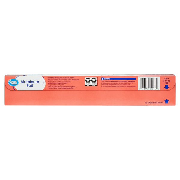 Aluminum Foil, 150 sq ft - 1 pack - plus 3 My Outlet Mall Resealable Storage Pouches