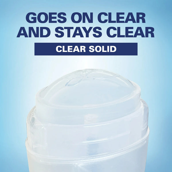 Aluminum Free Clear Solid, Clear Ocean Scent - 2 packs - 2.4 oz per pack - plus 3 My Outlet Mall Resealable Storage Pouches