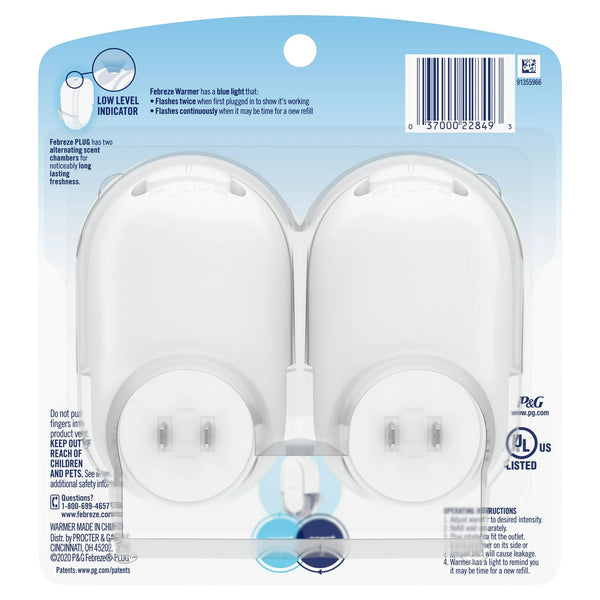 Plug in Air Freshener, Odor-Fighting Scented Oil Warmer Device - 2 packs - 2 count per pack - plus 3 My Outlet Mall Resealable Storage Pouches