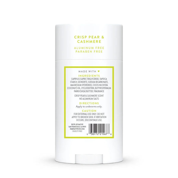 Deodorant, Aluminum Free, Cashmere & Rain, for Women and Men - 2 packs - 2.65 oz per pack - plus 3 My Outlet Mall Resealable Storage Pouches