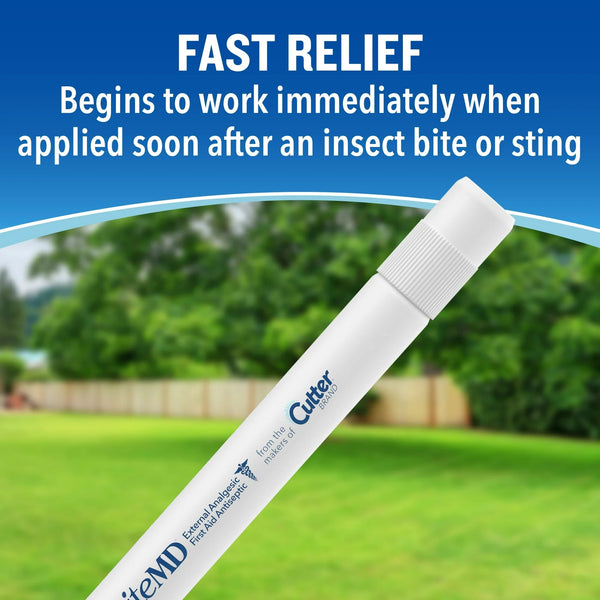 Bite MD Insect Bite Relief Stick, Analgesic and Antiseptic - 1 pack - 0.5 oz per pack - plus 3 My Outlet Mall Resealable Storage Pouches