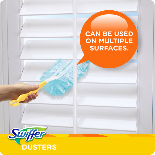Dusters Cleaning Kit, Feather Duster Alternative, Unscented, 1 Handle + 5 Refills - 2 packs - 6 count per pack - plus 3 My Outlet Mall Resealable Storage Pouches