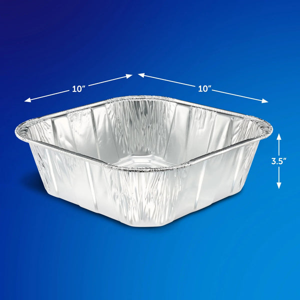 Roaster Pans with Lids, Up to 10 Pound Capacity - 3 packs - 2 Count per pack - plus 3 My Outlet Mall Resealable Storage Pouches