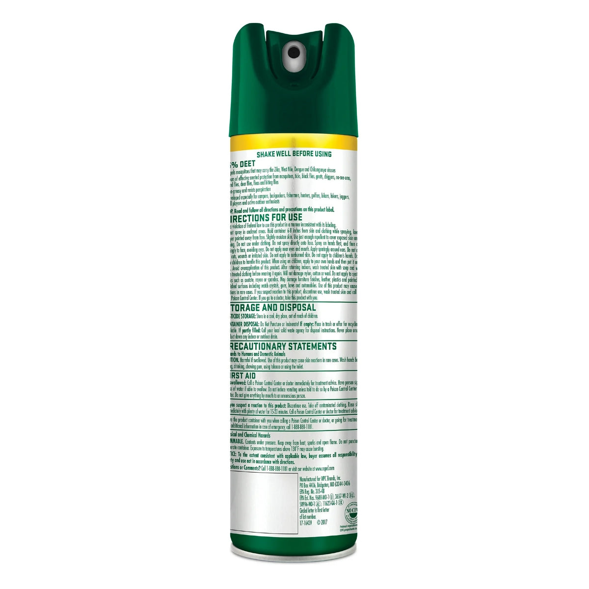 Insect Repellent Scented Family Formula 15% Deet Aerosol - 2 packs - 8 ...