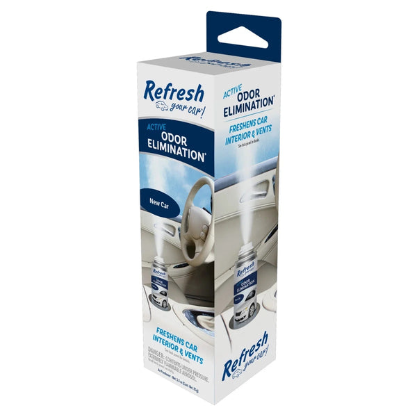 Active Odor Elimination Fogger, New Car Scent - 2 packs - plus 3 My Outlet Mall Resealable Storage Pouches