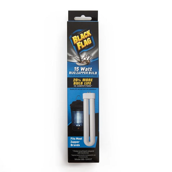 15 Watt Universal Electronic Bug Zapper Insect Killer Replacement Bulb, White Bulb - 2 packs - plus 3 My Outlet Mall Resealable Storage Pouches
