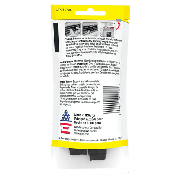 Air Freshener Vent Wrap Caribbean Colada - 1 pack - 4 count per pack plus 3 My Outlet Mall Resealable Storage Pouches