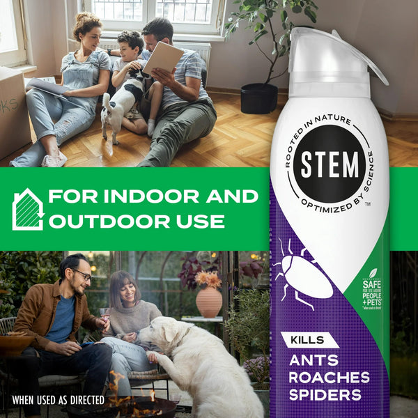 Indoor and Outdoor Ants, Roaches and Spiders Insect Killer Bug Spray - 3 packs - 10 oz per pack - plus 3 My Outlet Mall Resealable Storage Pouches