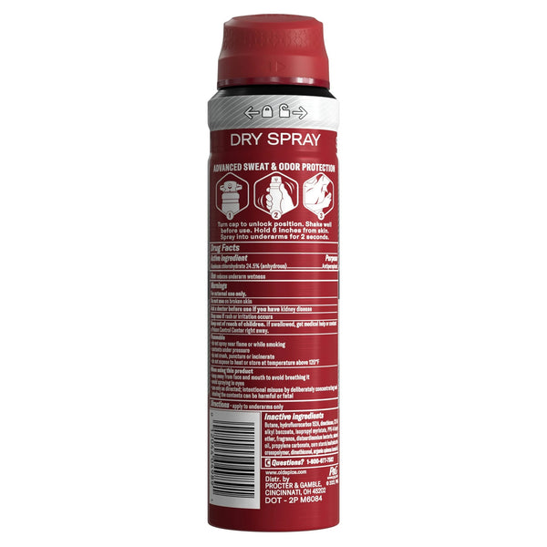Dry Spray, Men's Antiperspirant Deodorant Spray, Swagger - 1 pack - 4.3 oz per pack - plus 3 My Outlet Mall Resealable Storage Pouches