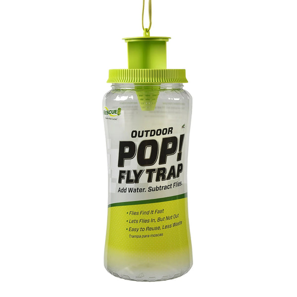 Pop! Reusable Outdoor Fly Trap, Resin -1 pack - plus 3 My Outlet Mall Resealable Storage Pouches